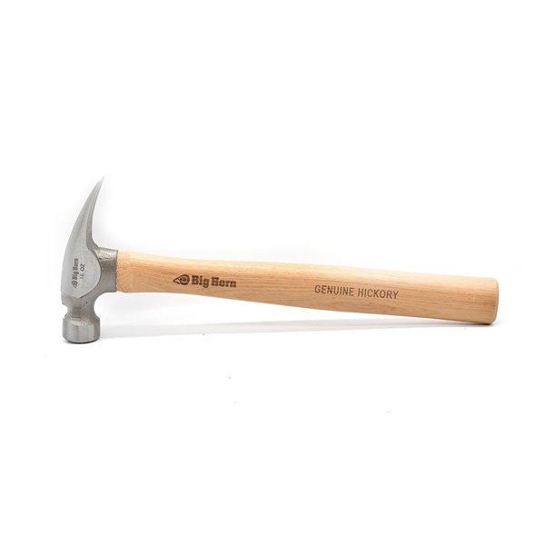 Big Horn California Claw Hammer, Hickory Handle, 16 Oz 15127